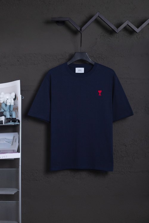 Ami Heavyweight Double Yarn Cotton Short Sleeve Shirt