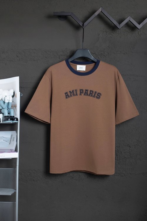 Ami Heavyweight Double Yarn Cotton Short Sleeve Shirt