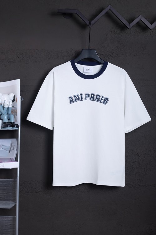 Ami Heavyweight Double Yarn Cotton Short Sleeve Shirt