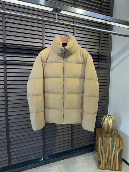 Zegna Innovative Down Jacket Crafted from Wool-Cashmere Blend