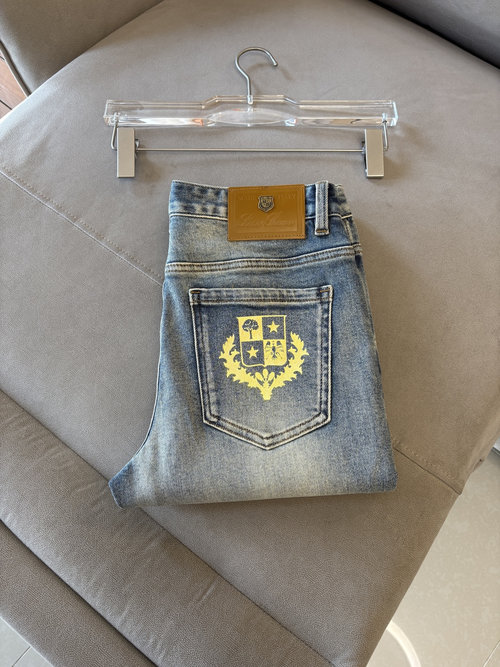 Fendi Soft Jeans with Luxury Leather Waist Tag