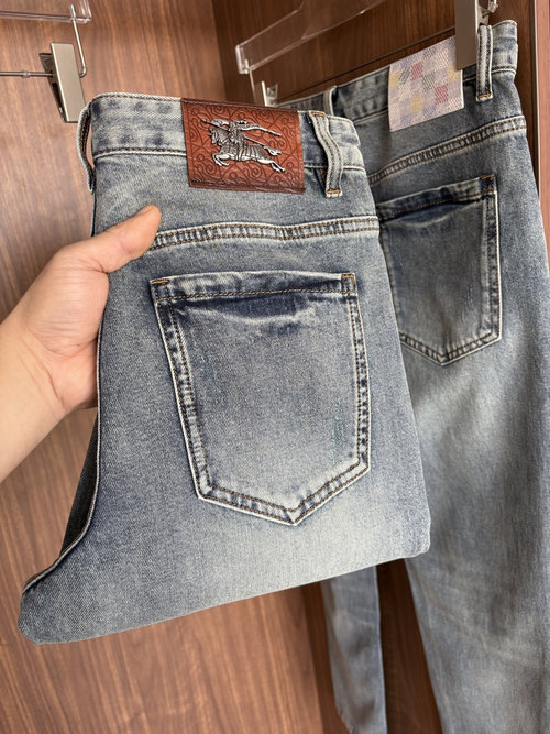 Fendi Soft Jeans with Luxury Leather Waist Tag