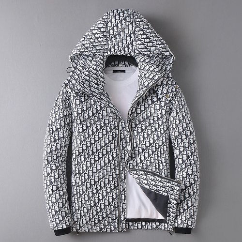 Dior 90% Down Filled Jacket with Classic Logo and Color