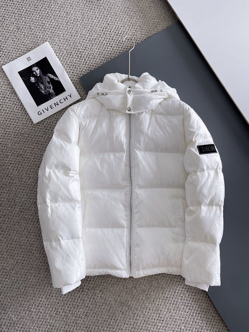 Dior Premium 90% Down Jacket with Logo and Colorful Design