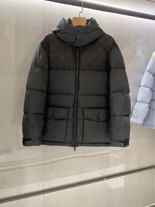 Gucci High-Density Nylon Waterproof Hooded Down Jacket