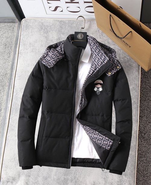 Fendi Premium 90% Down Jacket with Classic Logo