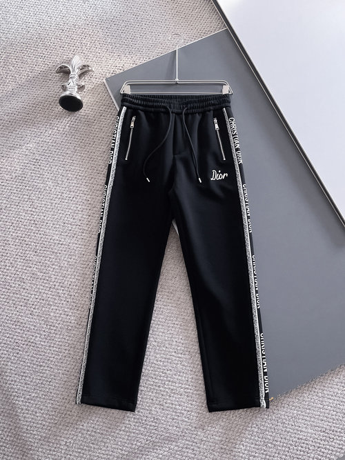 Dior Classic Logo Casual Trousers with Great Comfort