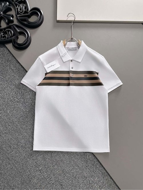 Ferragamo Breathable Polo Shirt with Classic Logo