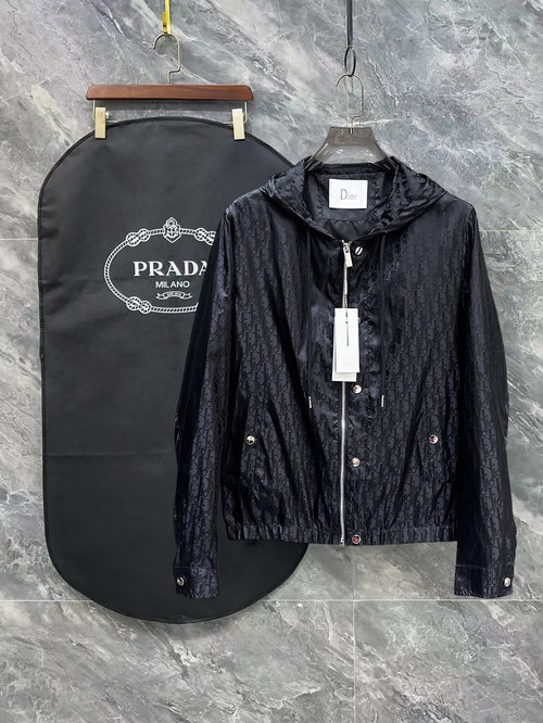 Dior Premium Jacket with Brand Elements, High Comfort