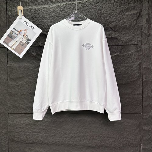 Chrome Hearts  Round Neck Sweatshirt with Horse Logo