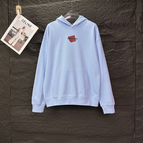 Balenciaga 3D Embossed Logo Hoodie, Various Colors