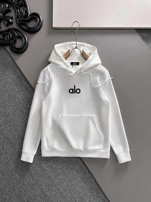 Alo Chic Full-Cotton Hoodie with Unique Logo Design