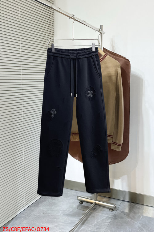Chrome Hearts New Casual Pants with Logo, Offering Great Comfort
