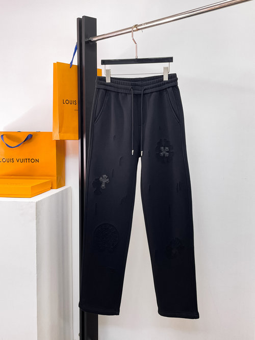 Chrome Hearts New Casual Pants with Logo, High Comfort