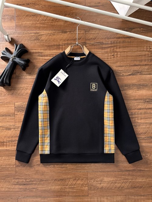 Burberry Classic Long Sleeve Space Cotton Sweatshirt with Logo