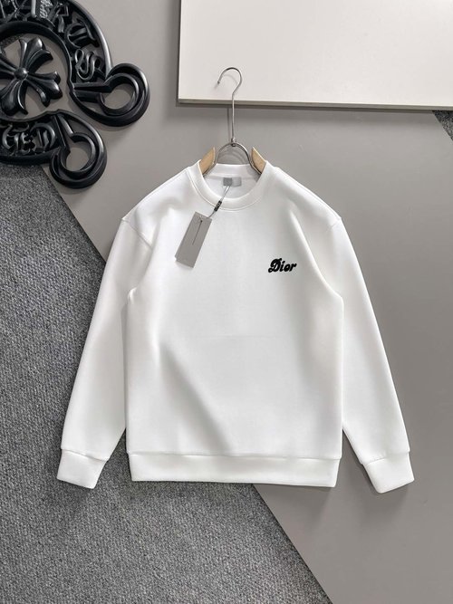 Dior Space Cotton Pullover with Letter Logo, Comfortable and Stylish