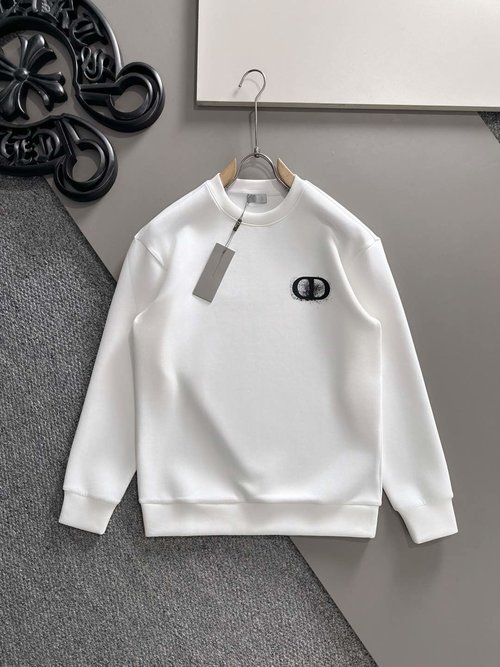 Dior Space Cotton Pullover with Letter Logo, Comfortable and Stylish