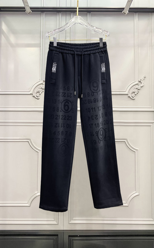 Maison Margiela Classic Logo Casual Pants Made with Custom Fabric