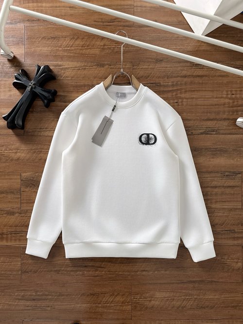 Dior Casual Space Cotton Pullover Sweatshirt