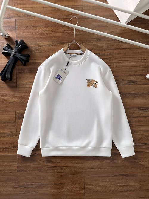 Burberry Embroidered Pullover Sweatshirt with Premium Fabric