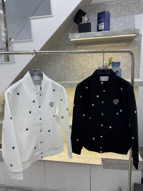 Dior Cotton Round-Neck Sweatshirt with Icon Embroidery