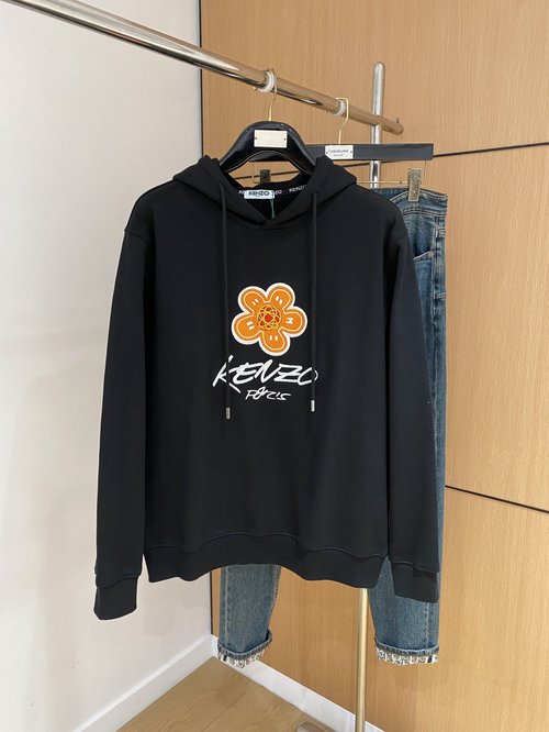 Kenzo Premium Imported Hoodie with Delicate Embroidery