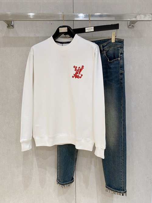 Louis Vuitton Top - quality Crew - neck Sweatshirt Made from Imported Fabric