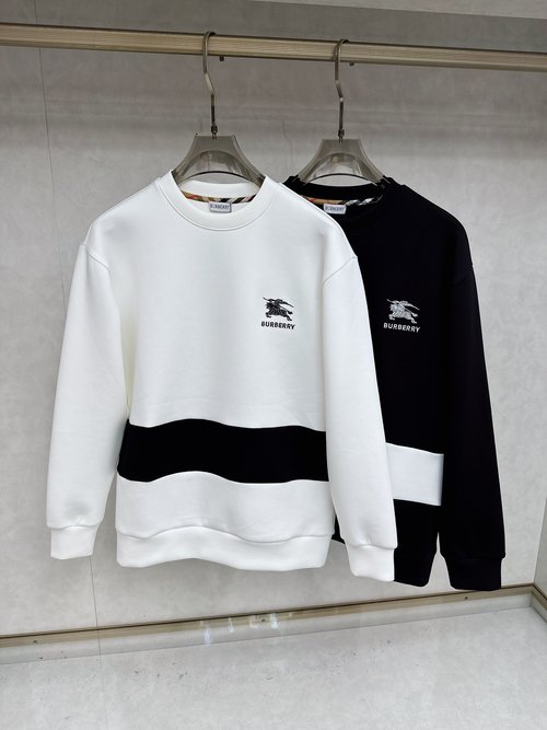 Burberry Embroidered Space Cotton Pullover with Distinctive Style