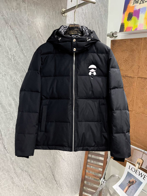 Fendi Exclusive Down Jacket, Classic Logo, Superior Insulation