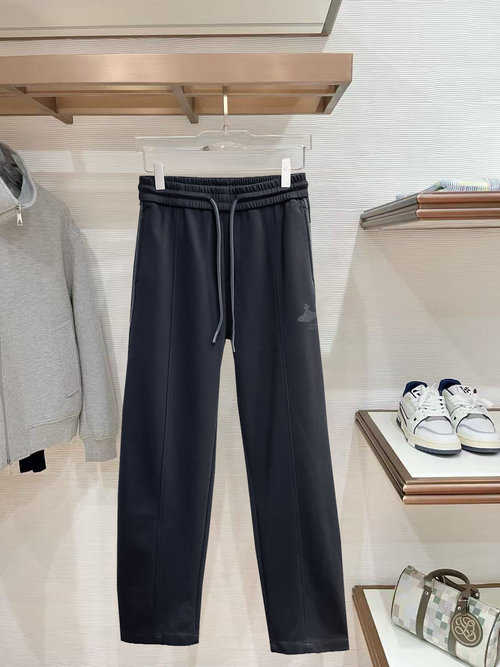 Vivienne Westhood New Casual Pants with Classic Logo, High Comfort