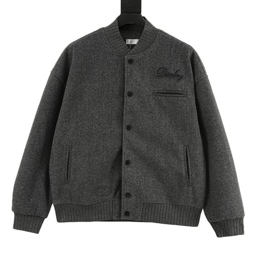 Dior Embroidered Patchwork Baseball Jacket