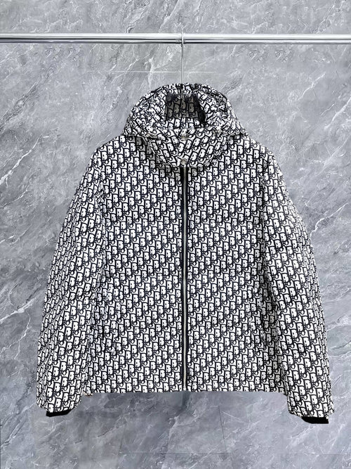 Dior 90-Down Filled Jacket with Logo and Color Block