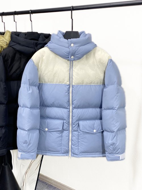 Gucci High-Density Nylon Down Coat with Classic Design