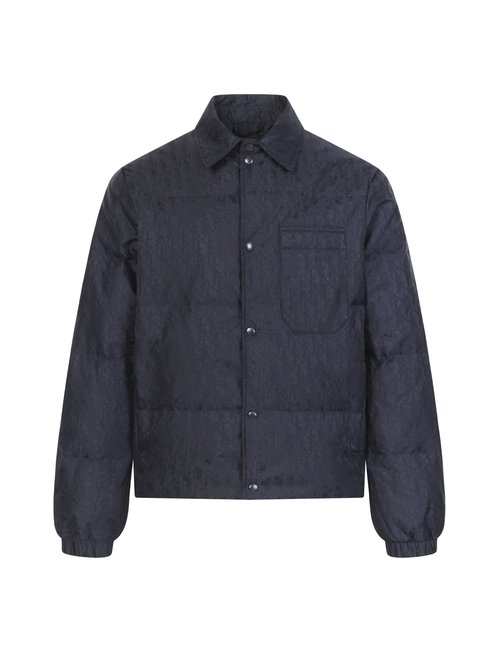 Dior Imported Nylon Down Jacket with Oblique Print
