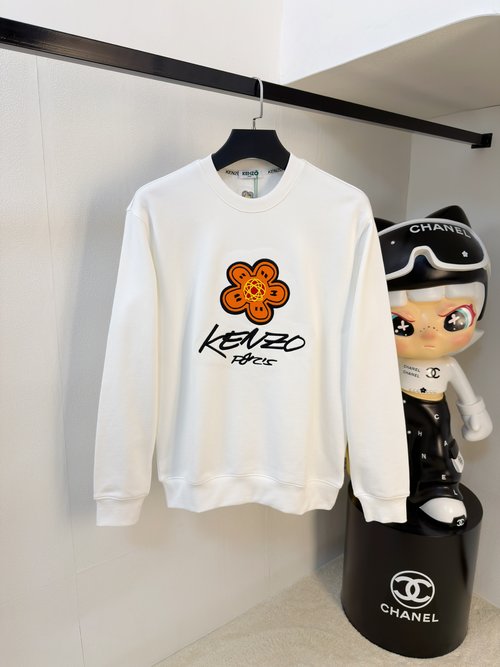 Kenzo Premium Round-neck Pullover with Embroidery
