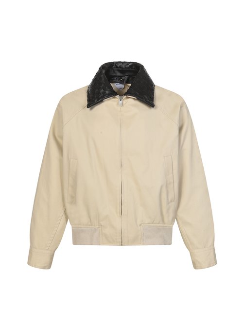 Bottega Veneta Jacket with Detachable Handwoven Leather Collar
