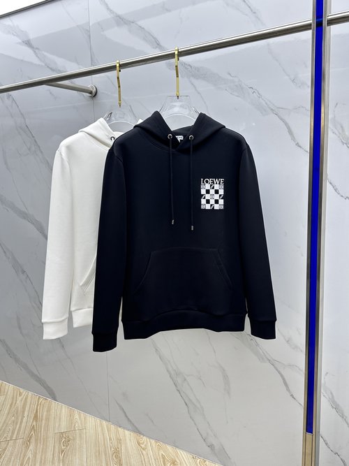 Loewe Soft Knitted Hoodie with Distinct Logo