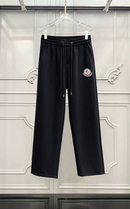 Moncler New Casual Pants with Logo and Great Comfort