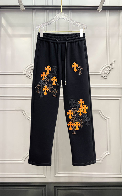 Chrome Hearts New Casual Pants with Logo and Great Comfort