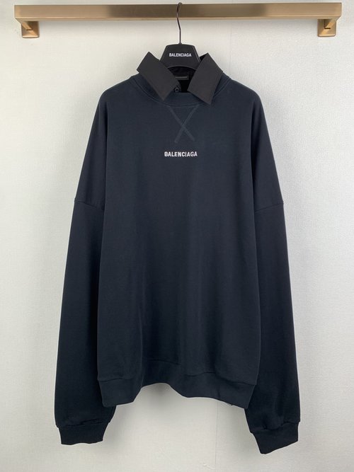 Balenciaga Pure Cotton Paris - Dyed Round - Neck Sweatshirt