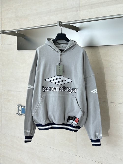 Balenciaga 3M Embroidery Cotton Hoodie with Printing