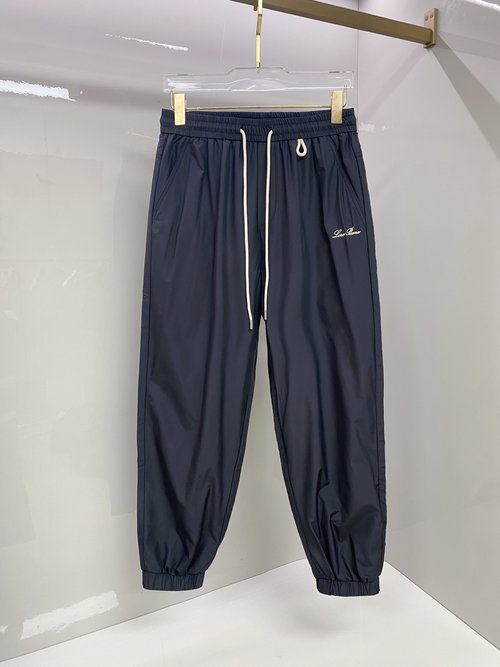 Loro Piana Versatile Elastic Waist Pants for Daily and Outdoor Wear