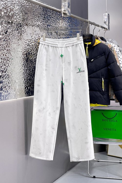 Louis Vuitton Classic Logo Casual Pants with Custom Fabric