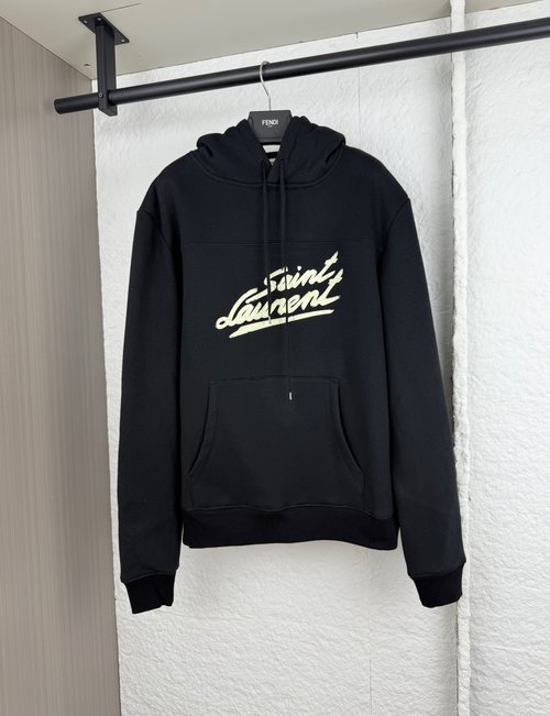 Yves Saint Laurent Alphabet Printed Hooded Sweatshirt