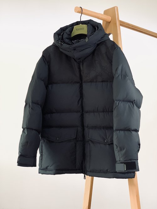 Gucci High-Density Nylon Waterproof Hooded Down Jacket