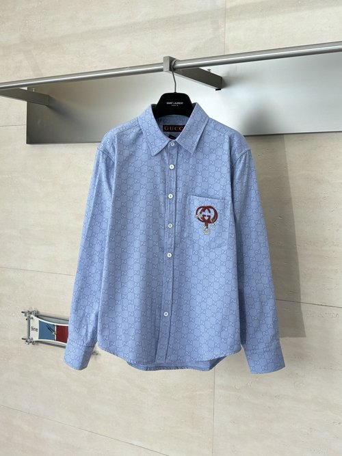 Gucci Horse Year Equestrian Embroidery Shirt