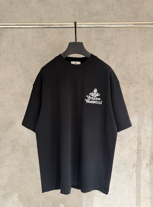 Vivienne Westhood Embroidered Short Sleeve T-Shirt with Premium Fabric