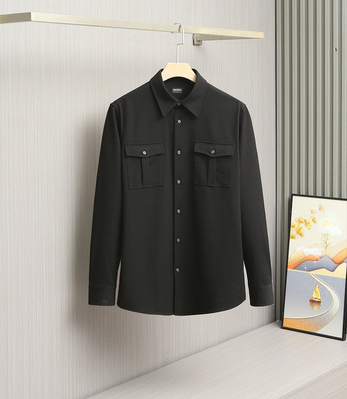 Brunello Cucinelli High-quality Jacquard Bubble Cloth Shirt for Elegance