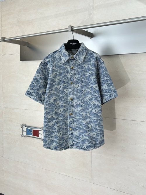 Louis Vuitton Monogrammed Cotton Denim Short Jacket