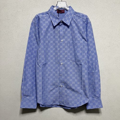 Gucci Full Print Long-Sleeved Shirt